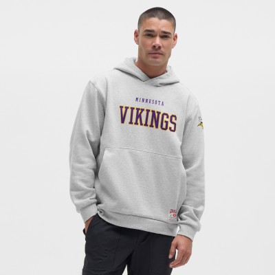Minnesota Vikings lululemon Heathered Silver Drop Steady State Pullover Hoodie