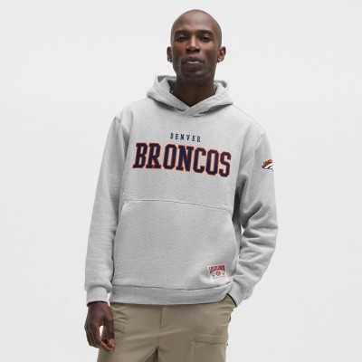 Denver Broncos lululemon Heathered Silver Drop Steady State Pullover Hoodie