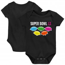 Newborn & Малышам Outerstuff Black Super Bowl LX Football Squad Bodysuit Newborn & Малышам Outerstuff Black Super Bowl LX Football Squad Bodysuit