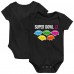 Newborn & Малышам Outerstuff Black Super Bowl LX Football Squad Bodysuit