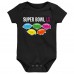 Newborn & Малышам Outerstuff Black Super Bowl LX Football Squad Bodysuit