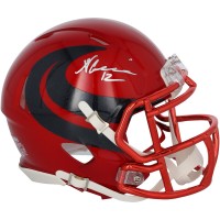 Nico Collins Houston Texans Autographed Fanatics Authentic Riddell Battle Red Alternate Speed Mini Helmet