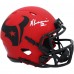 Nico Collins Houston Texans Autographed Fanatics Authentic Riddell Rave Speed Mini Helmet