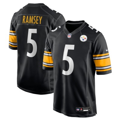 Игровая джерси Pittsburgh Steelers Jalen Ramsey Nike Black Team Game