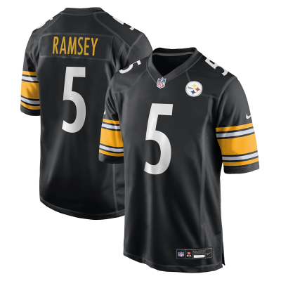Джерси Pittsburgh Steelers Jalen Ramsey Nike Black Team Game