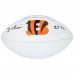 JaMarr Chase Cincinnati Bengals Autographed Fanatics Authentic Franklin White Panel Football with 24 TC Inscription