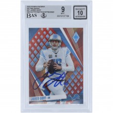 Jared Goff Detroit Lions Autographed 2023 Panini Phoenix SP Fire Burst #27SP #/340 Beckett Fanatics Witnessed Authenticated 9/10 Card
