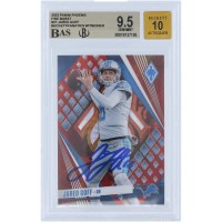 Jared Goff Detroit Lions Autographed 2023 Panini Phoenix Fire Burst #27 #/340 Beckett Fanatics Witnessed Authenticated 9.5/10 Card