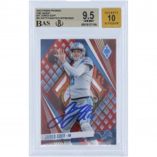 Jared Goff Detroit Lions Autographed 2023 Panini Phoenix Fire Burst #27 #/340 Beckett Fanatics Witnessed Authenticated 9.5/10 Card