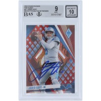 Jared Goff Detroit Lions Autographed 2023 Panini Phoenix Fire Burst #27 #/340 Beckett Fanatics Witnessed Authenticated 9/10 Card