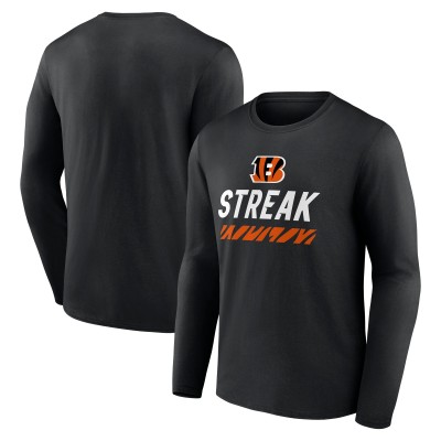 Cincinnati Bengals Black Streak Long Sleeve T-Shirt
