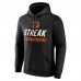 Cincinnati Bengals Black Streak Pullover Hoodie