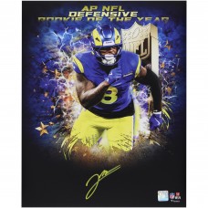 Jared Verse Los Angeles Rams Autographed Fanatics Authentic 16 x 20 2024 DROY Collage Photograph