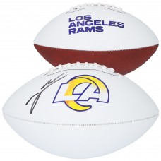 Jared Verse Los Angeles Rams Autographed Fanatics Authentic Franklin White Panel Football