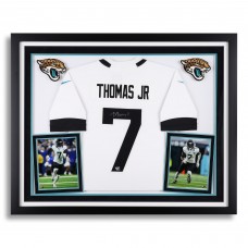 Brian Thomas Jr. Jacksonville Jaguars Autographed Fanatics Authentic Deluxe Framed Nike White Limited Jersey