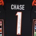 JaMarr Chase Cincinnati Bengals Autographed Fanatics Authentic Deluxe Framed Black Nike Limited Jersey