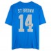 Игровая джерси Amon-Ra St. Brown Detroit Lions Autographed Fanatics Authentic Blue Alternate Nike Vapor F.U.S.E. Limited