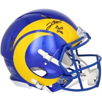 Jared Verse Los Angeles Rams Autographed Fanatics Authentic Riddell Speed Authentic Helmet with 2024 DROY Inscription