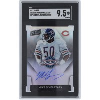 Mike Singletary Chicago Bears Autographed 2021 Panini Super Bowl #SBXX-MS SGC Authenticated 9.5 Card