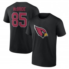 Arizona Cardinals Trey McBride Black Icon Name & Number T-Shirt
