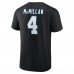 Футболка Carolina Panthers Tetairoa McMillan Black Icon