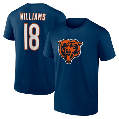 Футболка Chicago Bears Caleb Williams Navy Icon