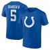 Indianapolis Colts Anthony Richardson Sr. Royal Icon Name & Number T-Shirt