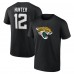 Jacksonville Jaguars Travis Hunter Black Icon Name & Number T-Shirt Jacksonville Jaguars Travis Hunter Black Icon Name & Number T-Shirt