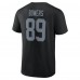 Las Vegas Raiders Brock Bowers Black Icon Name & Number T-Shirt