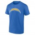 Los Angeles Chargers Justin Herbert Powder Blue Icon Name & Number T-Shirt
