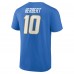 Los Angeles Chargers Justin Herbert Powder Blue Icon Name & Number T-Shirt