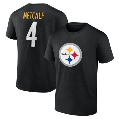 Футболка Pittsburgh Steelers DK Metcalf Black Icon