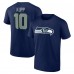 Seattle Seahawks Cooper Kupp College Navy Icon Name & Number T-Shirt