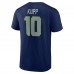 Seattle Seahawks Cooper Kupp College Navy Icon Name & Number T-Shirt