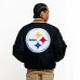 Unisex Pittsburgh Steelers Golf Wang Black Full-Snap Bomber Jacket