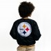 Unisex Pittsburgh Steelers Golf Wang Black Full-Snap Bomber Jacket