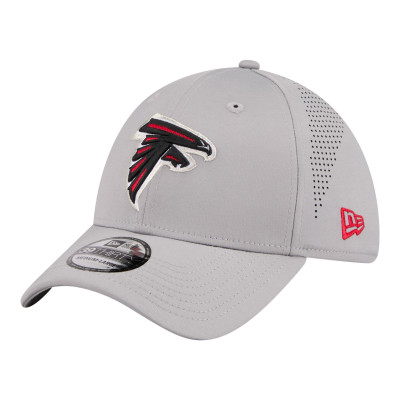 Бейсболка Atlanta Falcons New Era Gray Perforated 39THIRTY