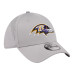 Бейсболка Baltimore Ravens New Era Gray Perforated 39THIRTY