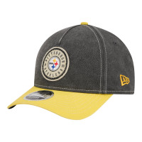 Бейсболка Pittsburgh Steelers New Era Black/Gold 9FORTY Felt A-Frame