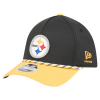 Бейсболка Pittsburgh Steelers Black/Gold Rope M-Crown A-Frame 39THIRTY