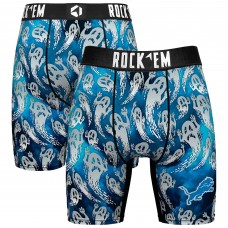 Detroit Lions Rock Em Socks Blue Halloween Ghost Fade Boxer Briefs Detroit Lions Rock Em Socks Blue Halloween Ghost Fade Boxer Briefs