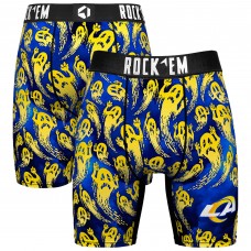 Los Angeles Rams Rock Em Socks Halloween Ghost Fade Boxer Briefs - Royal Los Angeles Rams Rock Em Socks Halloween Ghost Fade Boxer Briefs - Royal