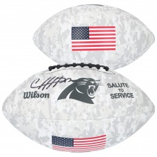 Chuba Hubbard Carolina Panthers Autographed Fanatics Authentic 2024 Salute To Service Wilson Football