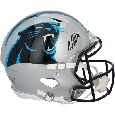 Chuba Hubbard Carolina Panthers Autographed Fanatics Authentic Riddell Speed Authentic Helmet