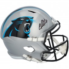 Chuba Hubbard Carolina Panthers Autographed Fanatics Authentic Riddell Speed Replica Helmet