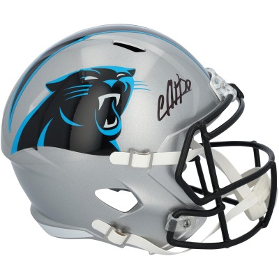 Chuba Hubbard Carolina Panthers Autographed Fanatics Authentic Riddell Speed Replica Helmet