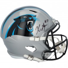 Xavier Legette Carolina Panthers Autographed Fanatics Authentic Riddell Speed Replica Helmet