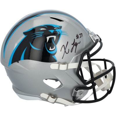 Xavier Legette Carolina Panthers Autographed Fanatics Authentic Riddell Speed Replica Helmet