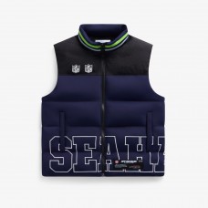 Unisex Seattle Seahawks Off Season x NFL College Navy Team Puffer Vest