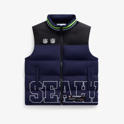 Unisex Seattle Seahawks Off Season x NFL College Navy Team Puffer Vest